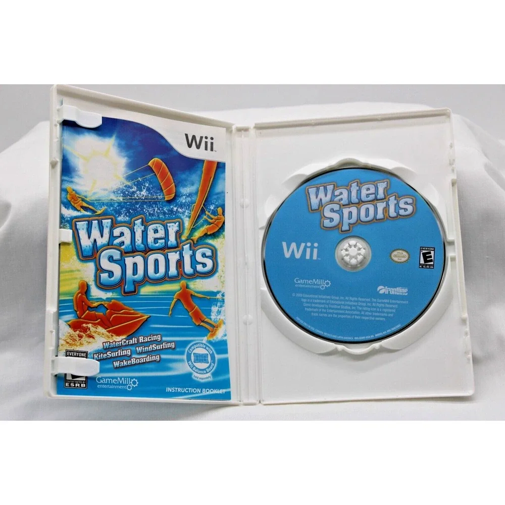 Wii Water‎ Sports (Nintendo Wii, 2009) with manual and case